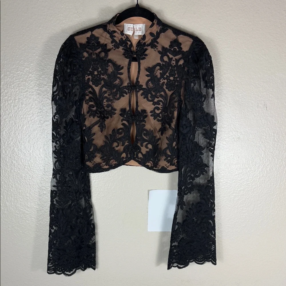 Stone Cold Fox Black Lace Blouse - Picture 4 of 7